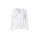 Langarm-Bluse mit Blüten-Applikation, weiß