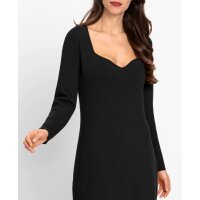 Strickkleid, schwarz
