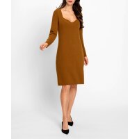 Knit dress, cognac