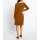 Knit dress, cognac