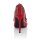 Designer-Pumps m. Strass, rot