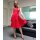 Designer-Pumps m. Strass, rot