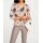 Designer-Druckpullover, beige-bunt