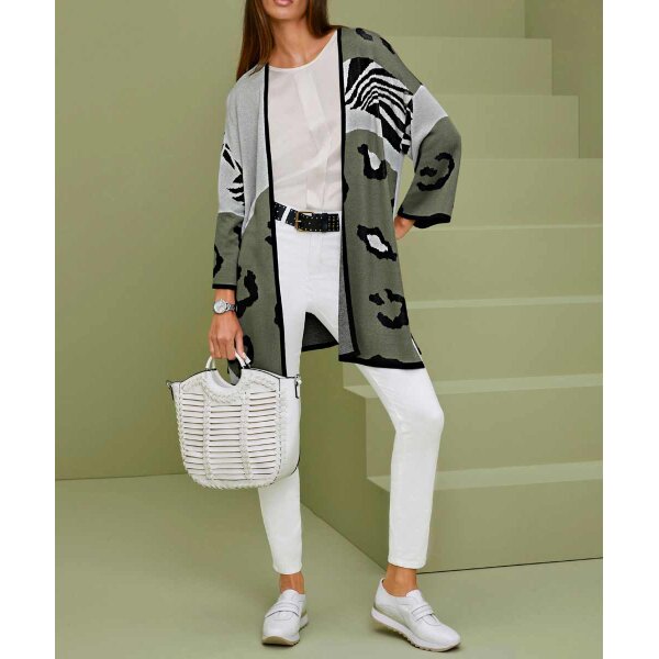 Pattern mix cardigan, multicolour
