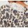 Print shirt with crochet lace, multicolour