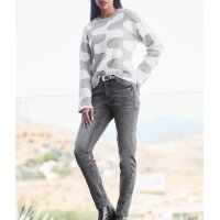 5-Pocket-Jeans m. Glitzersteinchen, stone-grey-denim