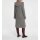 Designer-Wollstrickmantel, grau-melange