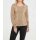 Designer-Pullover m. Spitze, camel-melange