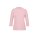 Cropped sleeve sweater with stand-up collar, rosé