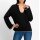 Pullover m. kontrastfarbenen Akzenten, schwarz