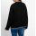 Pullover m. kontrastfarbenen Akzenten, schwarz