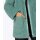 Leather imitation reversible jacket with teddy fur, jade