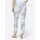 Stretchhose, hellblau-beige