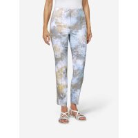 Stretchhose, hellblau-beige