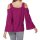Blouse with cut-outs, fuchsia