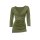 Stretch shirt with wrap look, olive