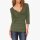 Stretch shirt with wrap look, olive