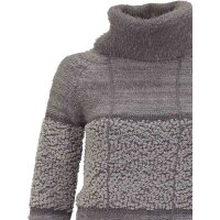Sweter z golfem, szary
