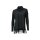 Turtleneck sweater with fringes, black