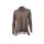 Turtleneck sweater with fringes, brown