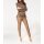 Turtleneck sweater with fringes, brown