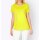 Designer-Shirt m. Raffung, limone