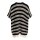 Marken-Leinen-Ponchocardigan, schwarz-weiß
