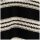 Marken-Leinen-Ponchocardigan, schwarz-weiß