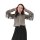 Marken-Lederimitatjacke, taupe