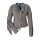 Marken-Lederimitatjacke, taupe