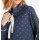 Sweatshirt m. Spitze, jeansblau-ecru