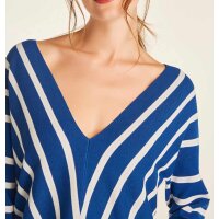 Sweter w paski, niebiesko-biały