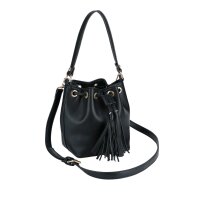 Leather imitation bag, black