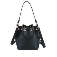 Leather imitation bag, black