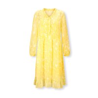 Chiffon dress with undergarment, lemon