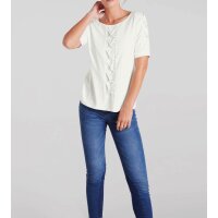 Shirt with ornamental element, offwhite