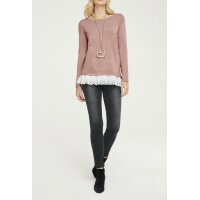 Two-in-one sweater, powder-white
