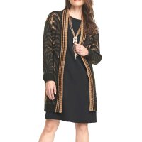 Designer-Strickjacke, nougat