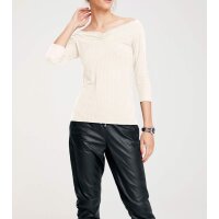 Dekolleté-Shirt, offwhite
