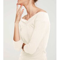 Decollete shirt, offwhite