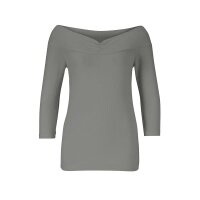 Dekolleté-Shirt, grau