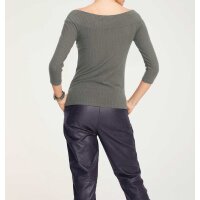 Dekolleté-Shirt, grau