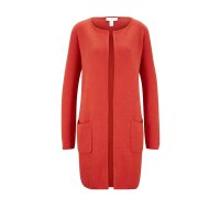 Designer-Longstrickjacke, blutorange