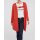 Designer-Longstrickjacke, blutorange