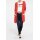 Designer-Longstrickjacke, blutorange