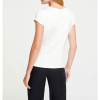 Jersey shirt with necklace trim, offwhite