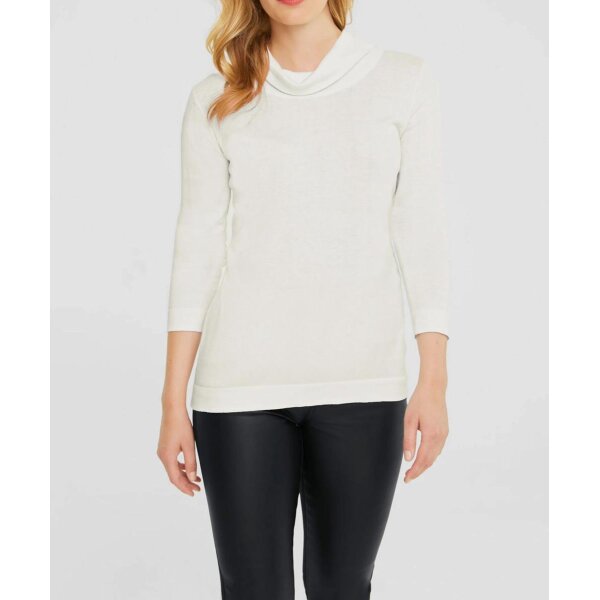 Designer-Rollkragenpullover m. Kaschmir, offwhite