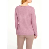 Sweater with lace, rosewood