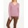 Sweater with lace, rosewood
