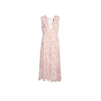 Marken-Sommer-Druckkleid "KAYA", ecru-rot
